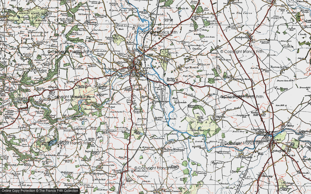 Old Map of Littlethorpe, 1925 in 1925