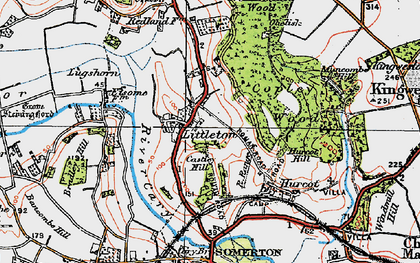 Old map of Littleton in 1919