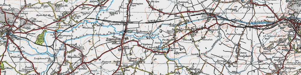 Old map of Littleton in 1919