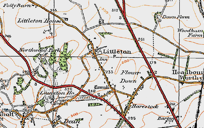 Old map of Littleton in 1919