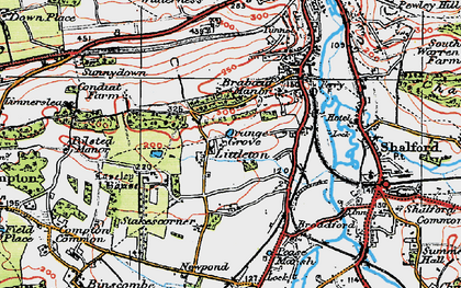 Old map of Littleton in 1920
