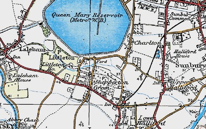 Old map of Littleton in 1920