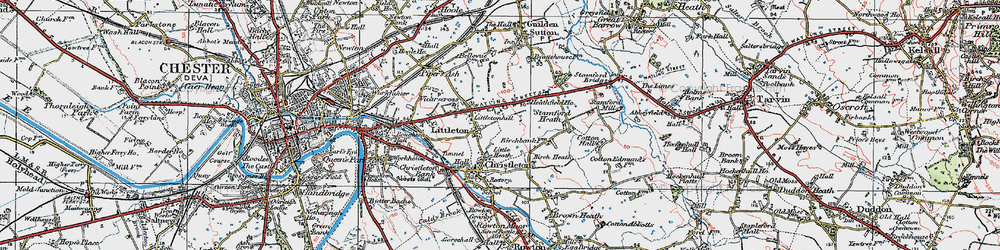 Old map of Littleton in 1924