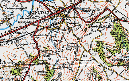 Old map of Littletown in 1919