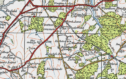 Old map of Briddlesford Lodge in 1919