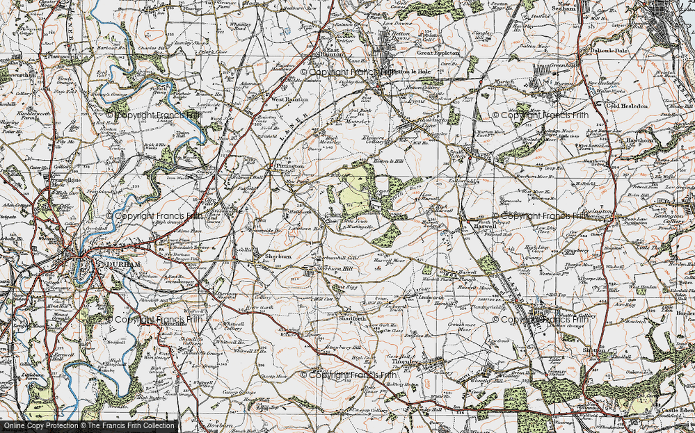 Old Map of Littletown, 1925 in 1925