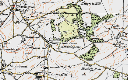 Old map of Littletown in 1925