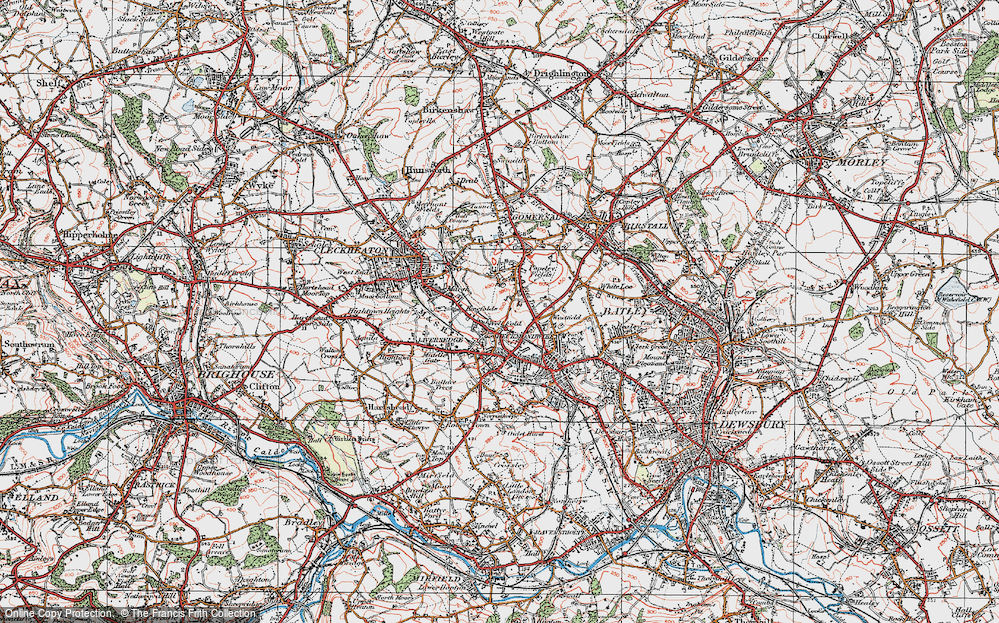 Old Map of Littletown, 1925 in 1925