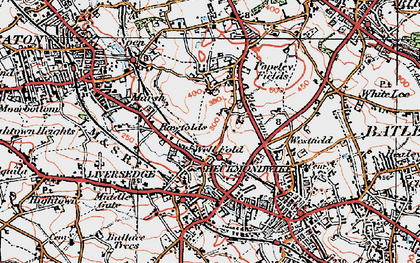 Old map of Littletown in 1925