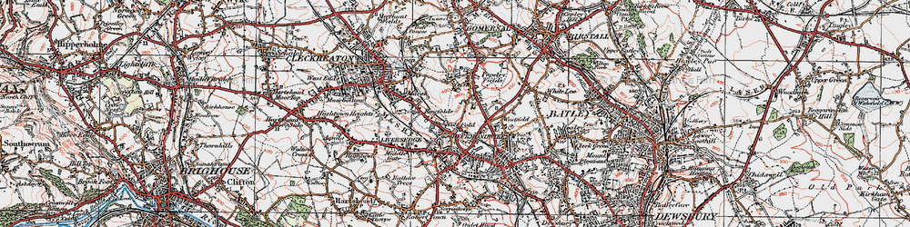 Old map of Littletown in 1925