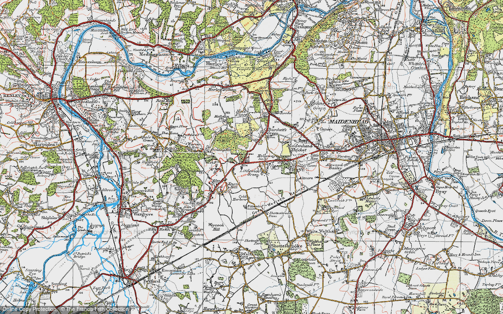 Old Map of Littlewick Green, 1919 in 1919