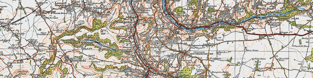 Old map of Whitfield's Tump in 1919