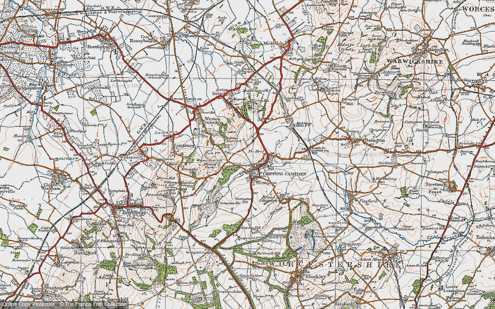 Old Map of Littleworth, 1919 in 1919