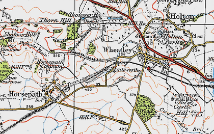Old map of Littleworth in 1919
