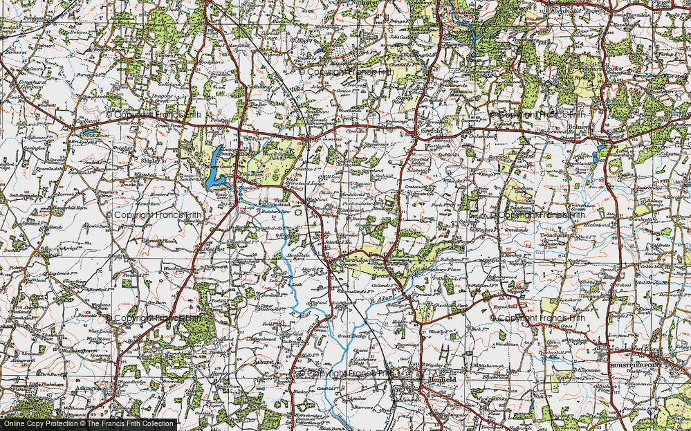 Old Map of Littleworth, 1920 in 1920