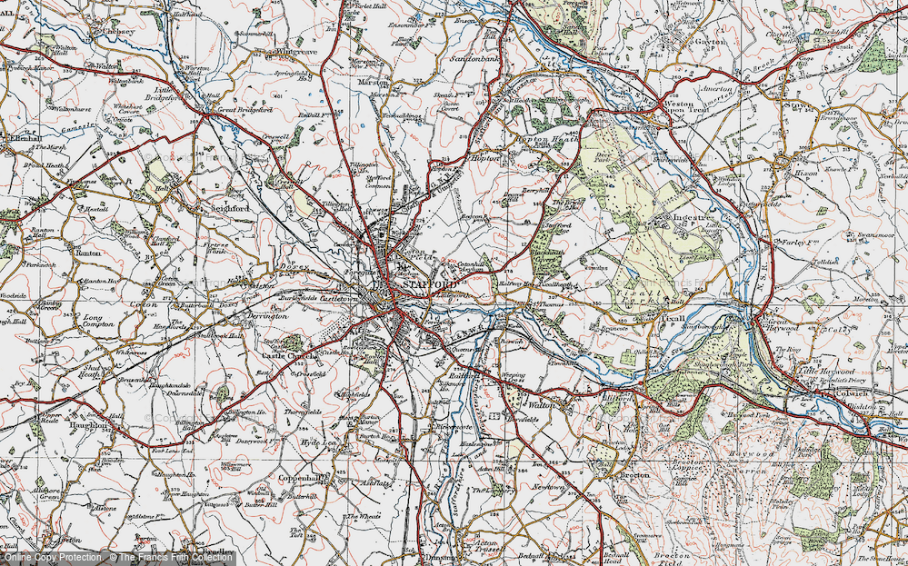 Old Map of Littleworth, 1921 in 1921