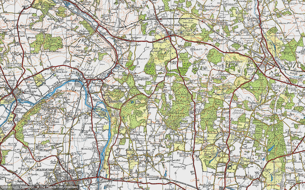 Old Map of Littleworth Common, 1920 in 1920