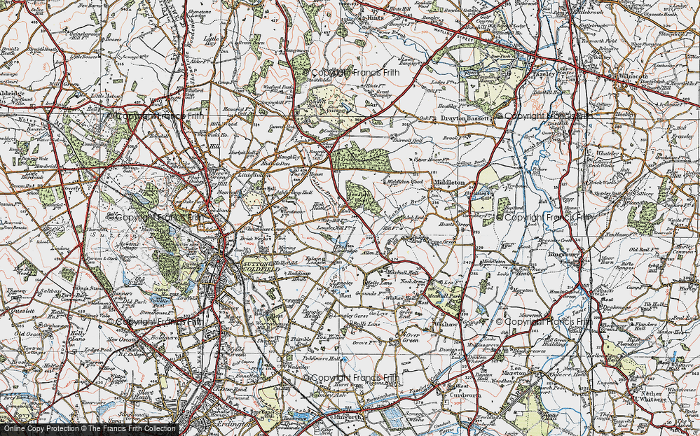 Old Map of Littleworth End, 1921 in 1921