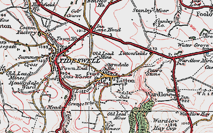Old map of Litton in 1923