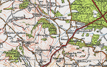 Old map of Liverton in 1919