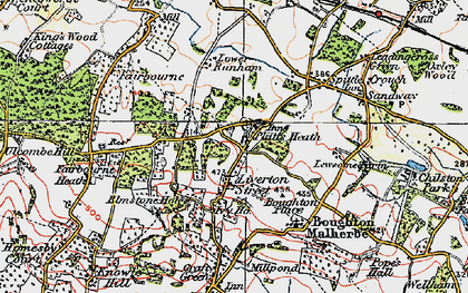 Old map of Liverton Street in 1921