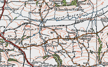 Old map of Barre in 1922