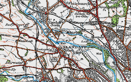 Old map of Llandaff North in 1919