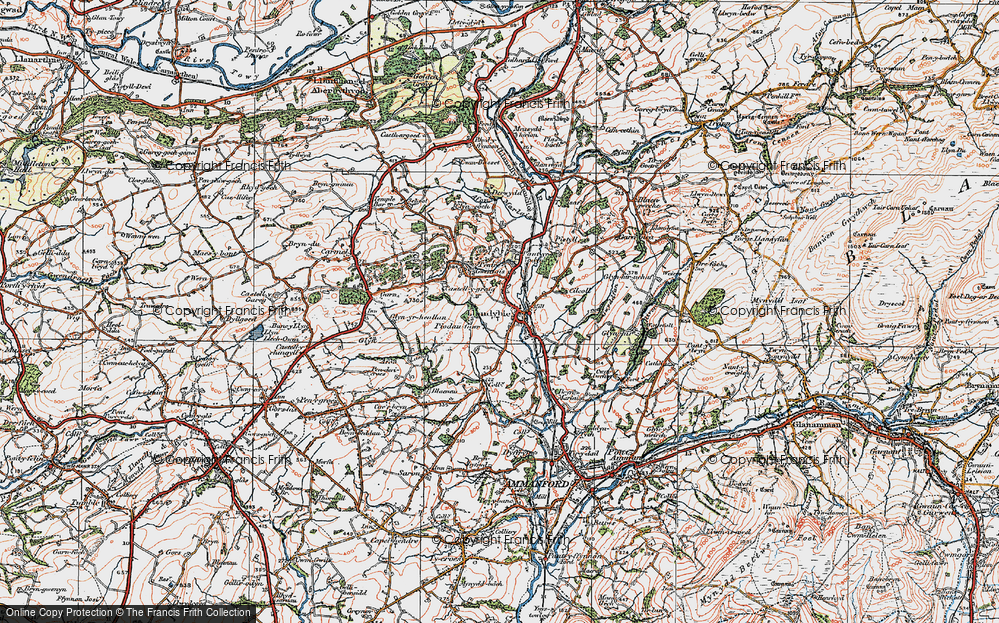 Old Map of Llandybie, 1923 in 1923