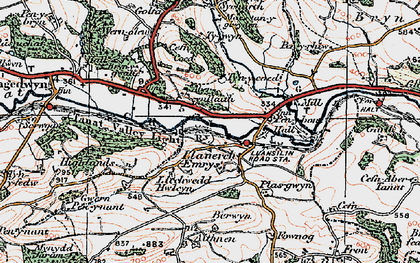 Old map of Allt Goch in 1921