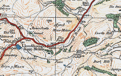 Old map of Water-break-its-neck in 1920