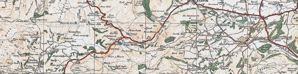 Old map of Water-break-its-neck in 1920