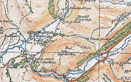 Old map of Tyn-y-ddôl in 1922