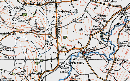 Old map of Bremia (Roman Fort) in 1923