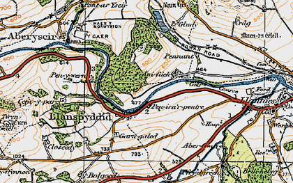 Old map of Bolgoed in 1923