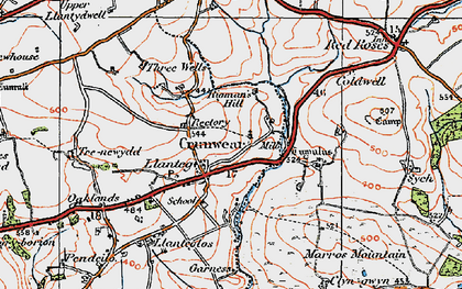Old map of Ledgerland in 1922