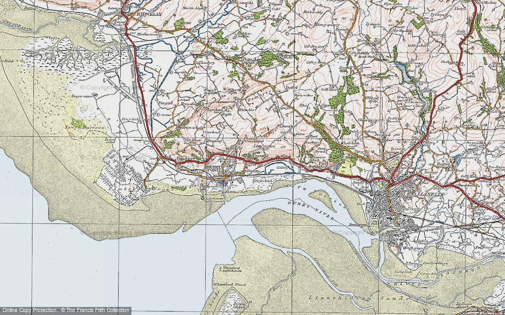 Old Map of Llettyrychen, 1923 in 1923