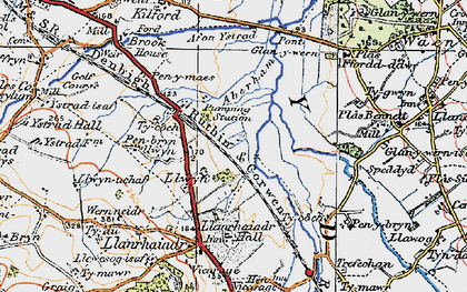 Old map of Aberham in 1922