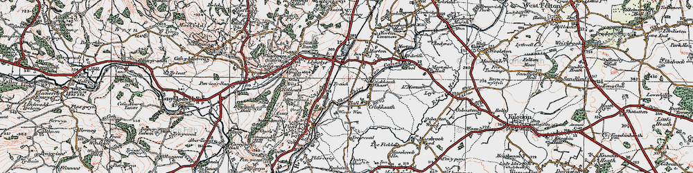 Old map of Waen Wen in 1921