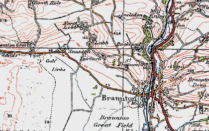 Old map of Buckland Manor in 1919