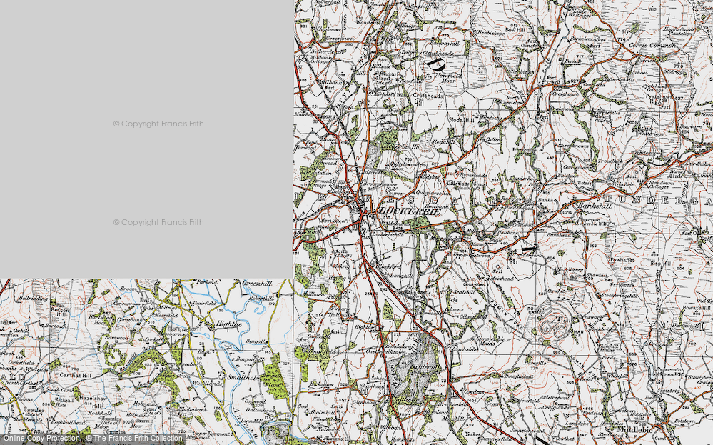 Old Map of Lockerbie, 1925 in 1925