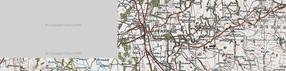 Old map of Lockerbie in 1925
