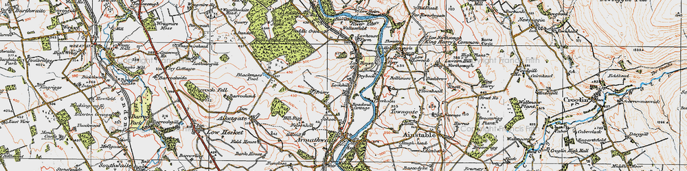 Old map of Lockhills in 1925