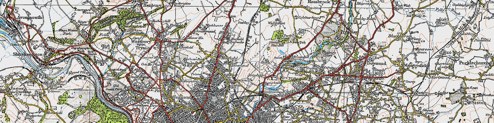 Old map of Lockleaze in 1919