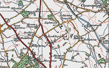 Old map of Lockleywood in 1921