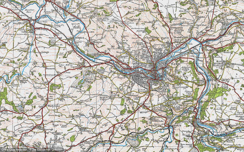 Old Map of Locksbrook, 1919 in 1919
