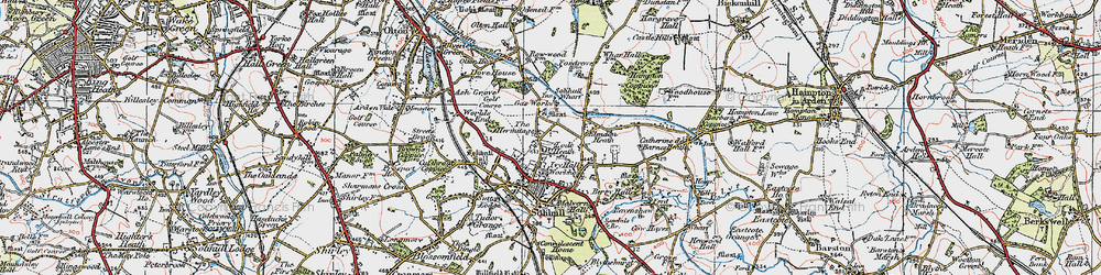 Old map of Lode Heath in 1921