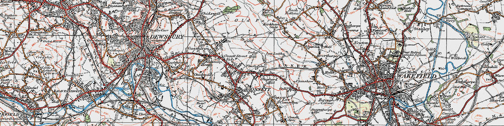 Old map of Lodge Hill in 1925