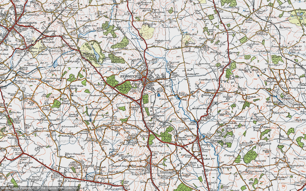 Old Map of Lodge Park, 1919 in 1919