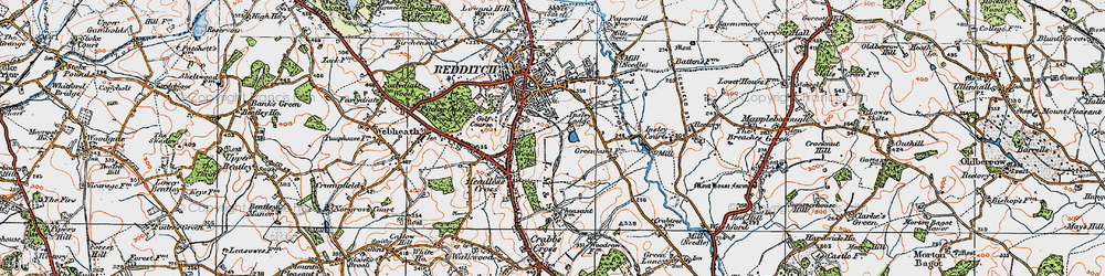 Old map of Lodge Park in 1919