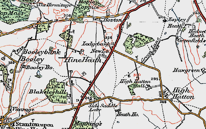 Old map of Lodgebank in 1921